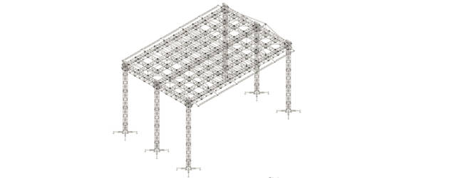 Copertura a Doppia Falda FL76 19x13m