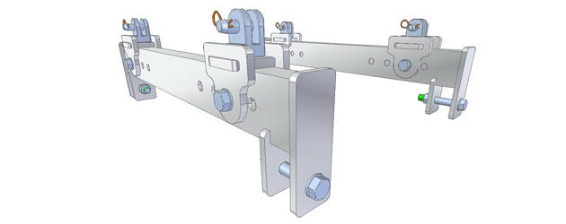 Tower connection kit for aluminium B.S.