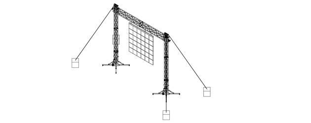 S6-H6-L1.300 - Campata di 6m con carico fino a 1.300kg