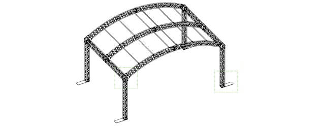 Copertura ad Arco 6x4m