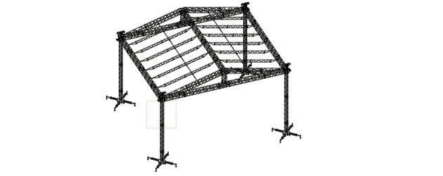 Copertura a Doppia Falda 12x10m